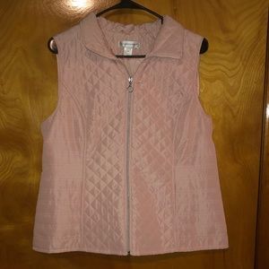 NWOT Christopher & Banks Light Pink Shell Vest (Medium)